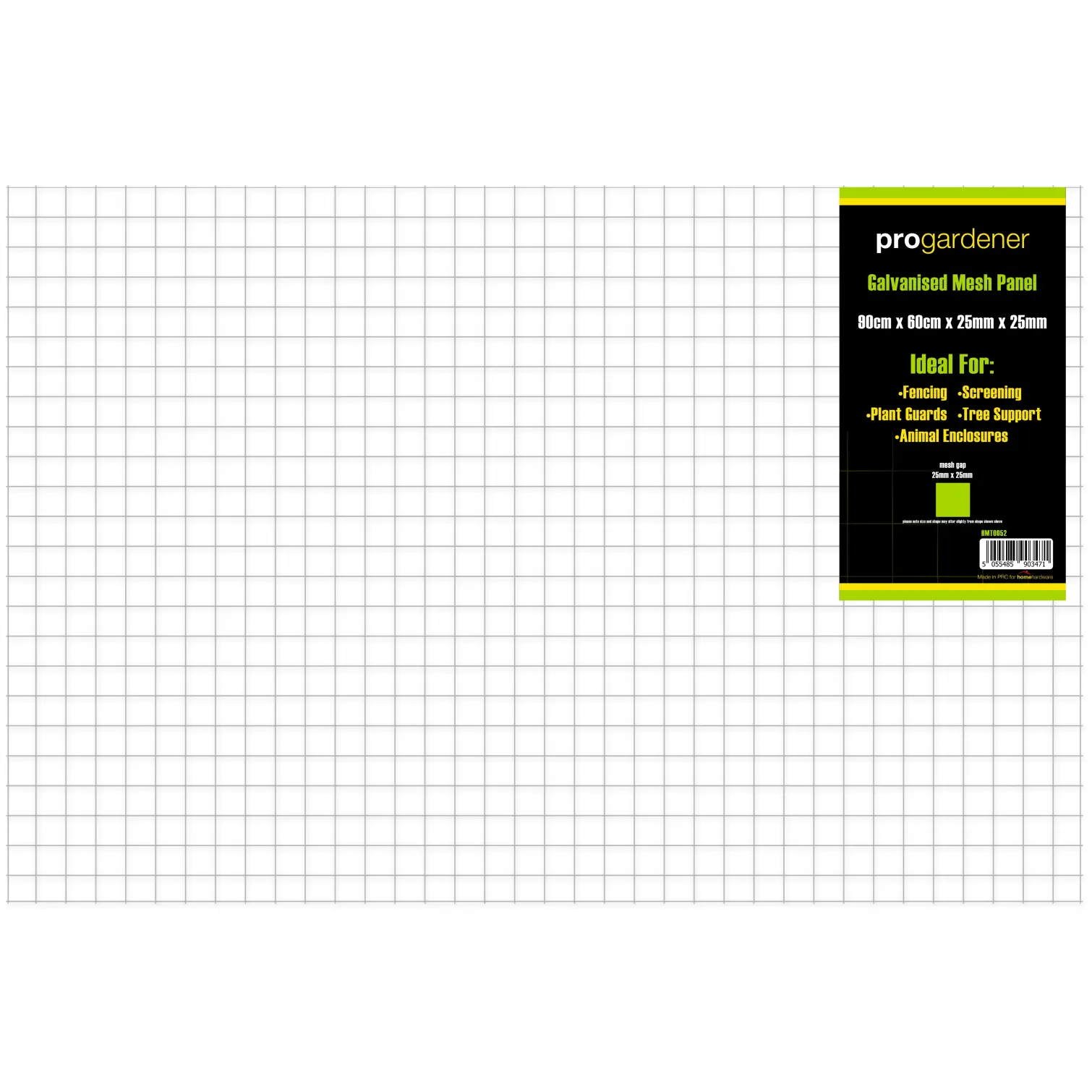 Pro Gardener Mesh Panel Galv 90cm x 60cm x 25mm x 25mm