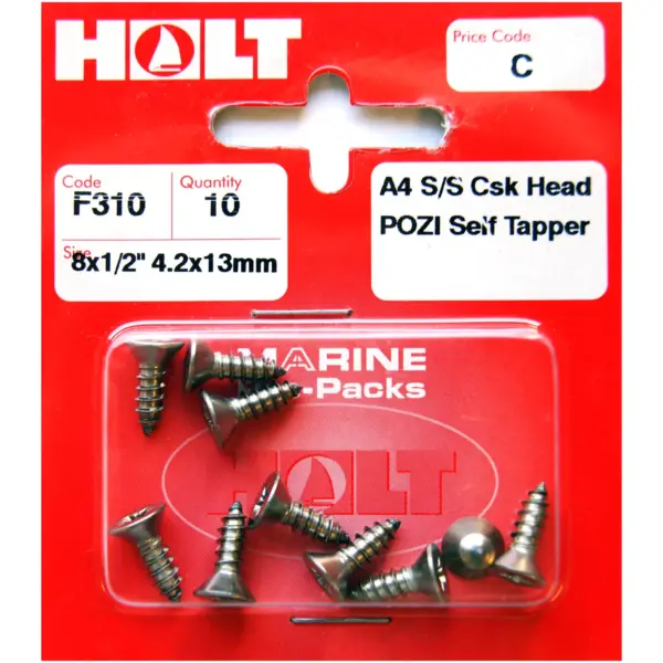 Holt S/Steel CSK Pozi Selftap 4.2x13mm
