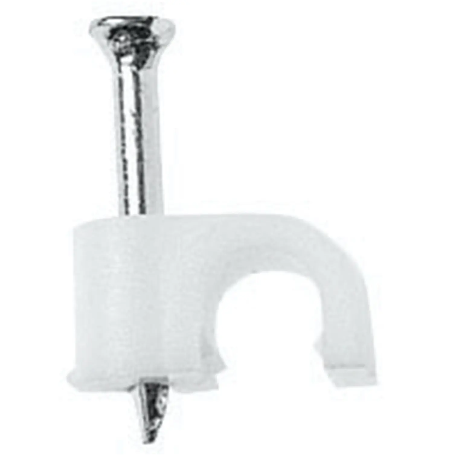 7mm Cable Clips WH pk20