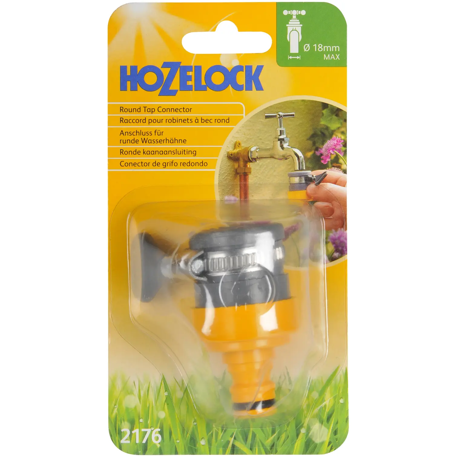 Hozelock 2176 Tap Connector Snap-on