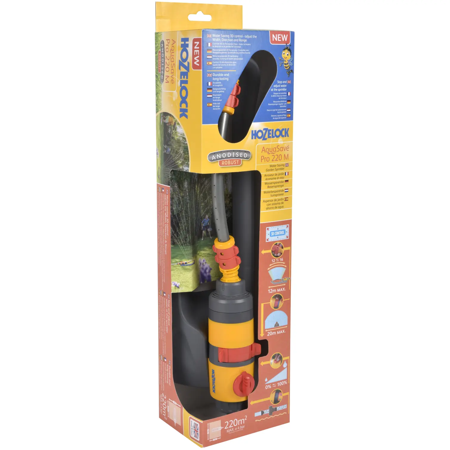 Hozelock Rectangular Sprinkler Pro 220m