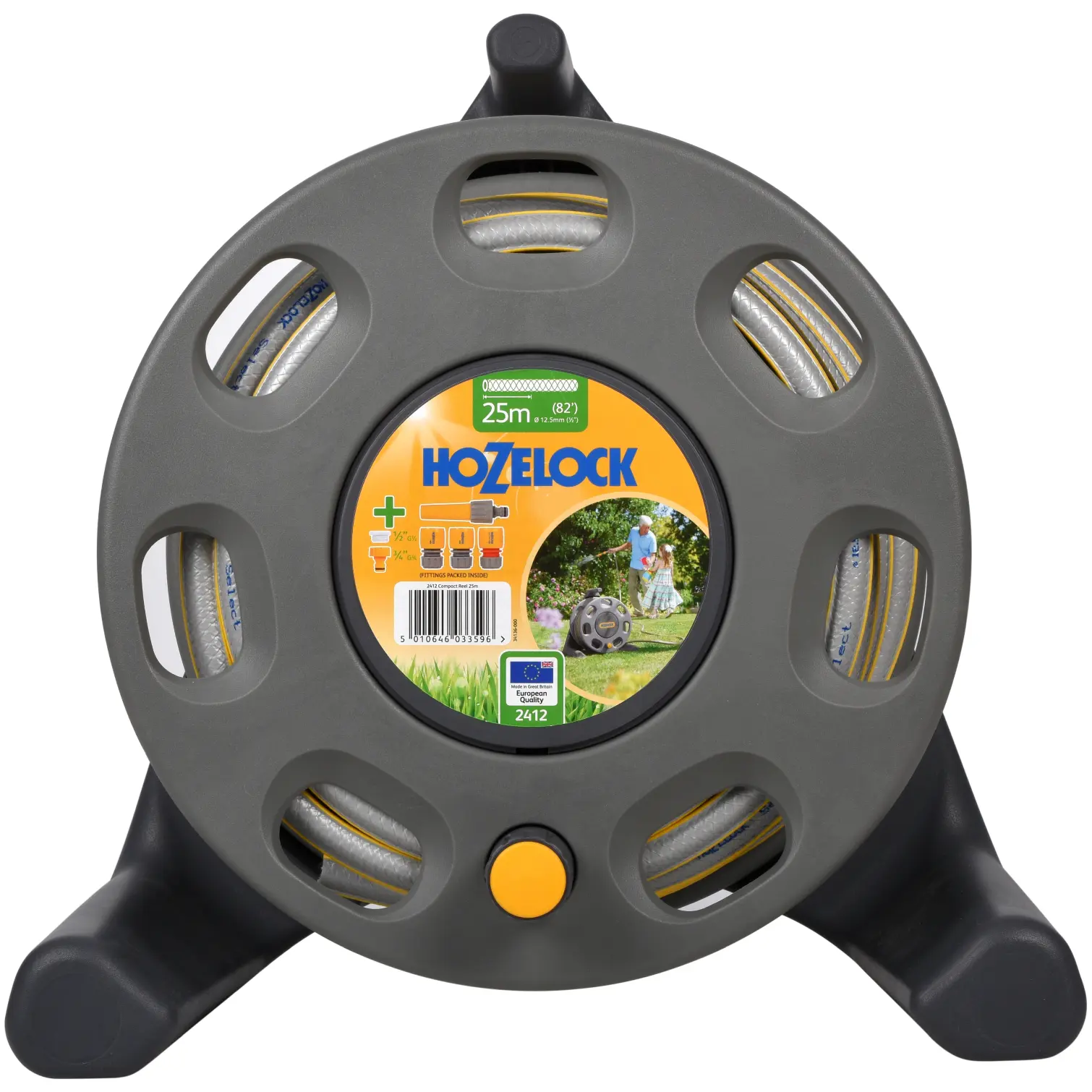Hozelock 2412 25m(82ft) Hose & Reel