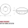 Hispec Compact Interlinked Smoke Alarm