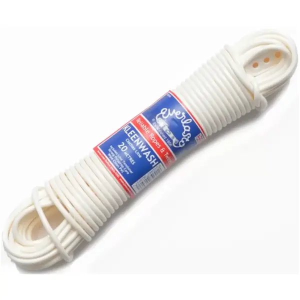 20m Clothes Rope White