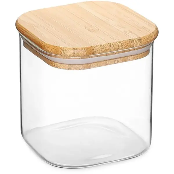JMF0120 Jomafe Store & Care Line Glass Storage Jar with Bamboo Lid 800ml