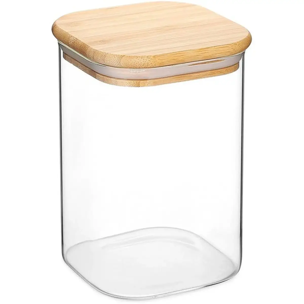 Jomafe Store & Care Line Glass Storage Jar with Bamboo Lid 1100ml