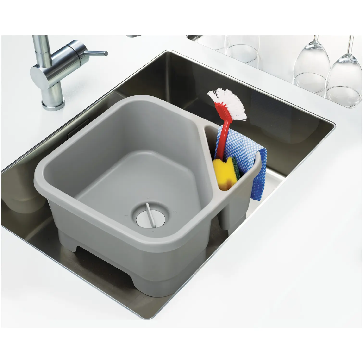 Joseph Joseph Duo Washing Up Bowl with Plug
