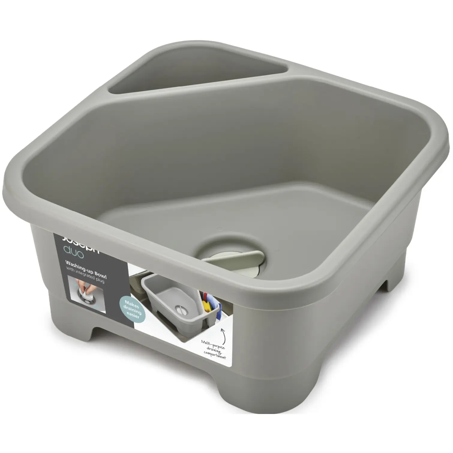 Joseph Joseph Duo Washing Up Bowl with Plug