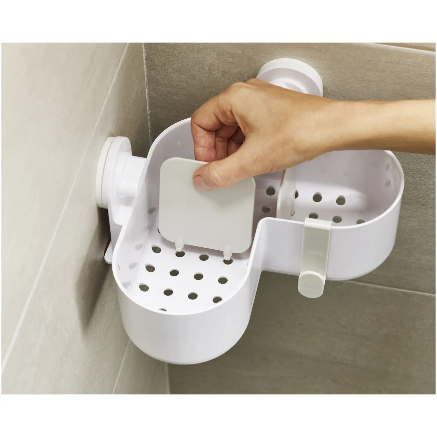 JPH0225_4 Joseph Joseph Duo Corner Shower Caddy