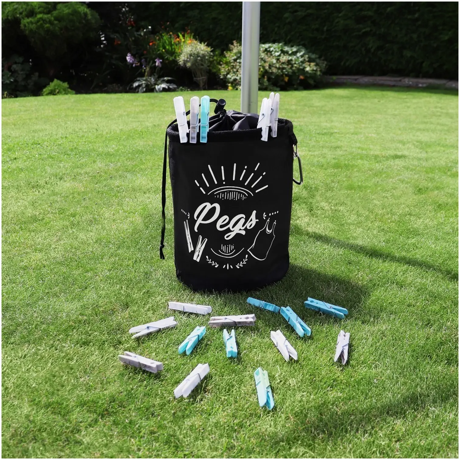 JVL Large Peg Bag With Clip