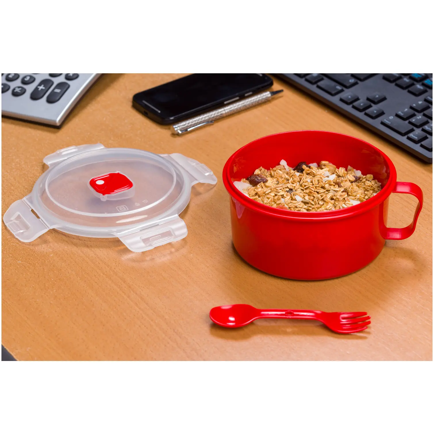 Microwave Bowl With Spork