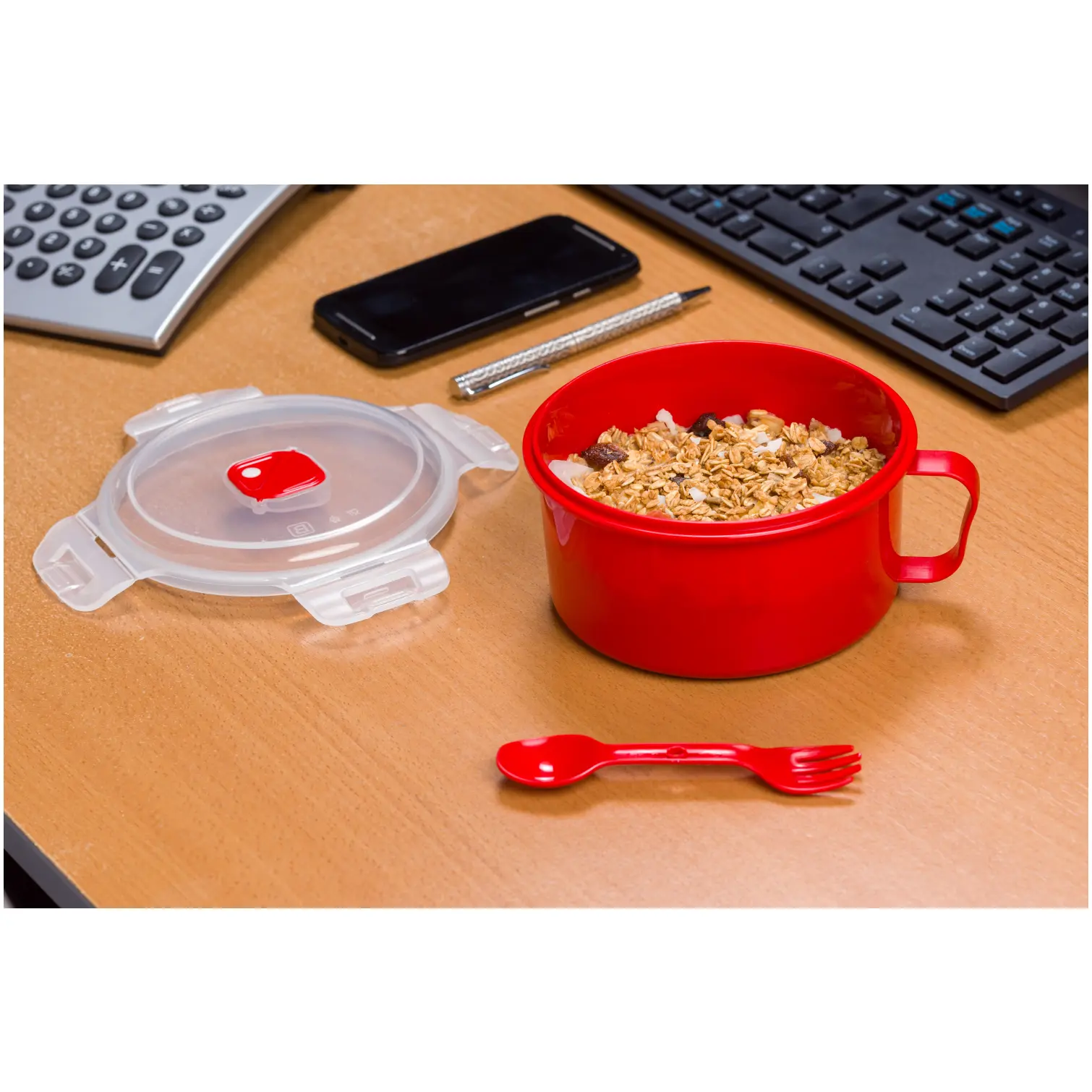Microwave Bowl With Spork