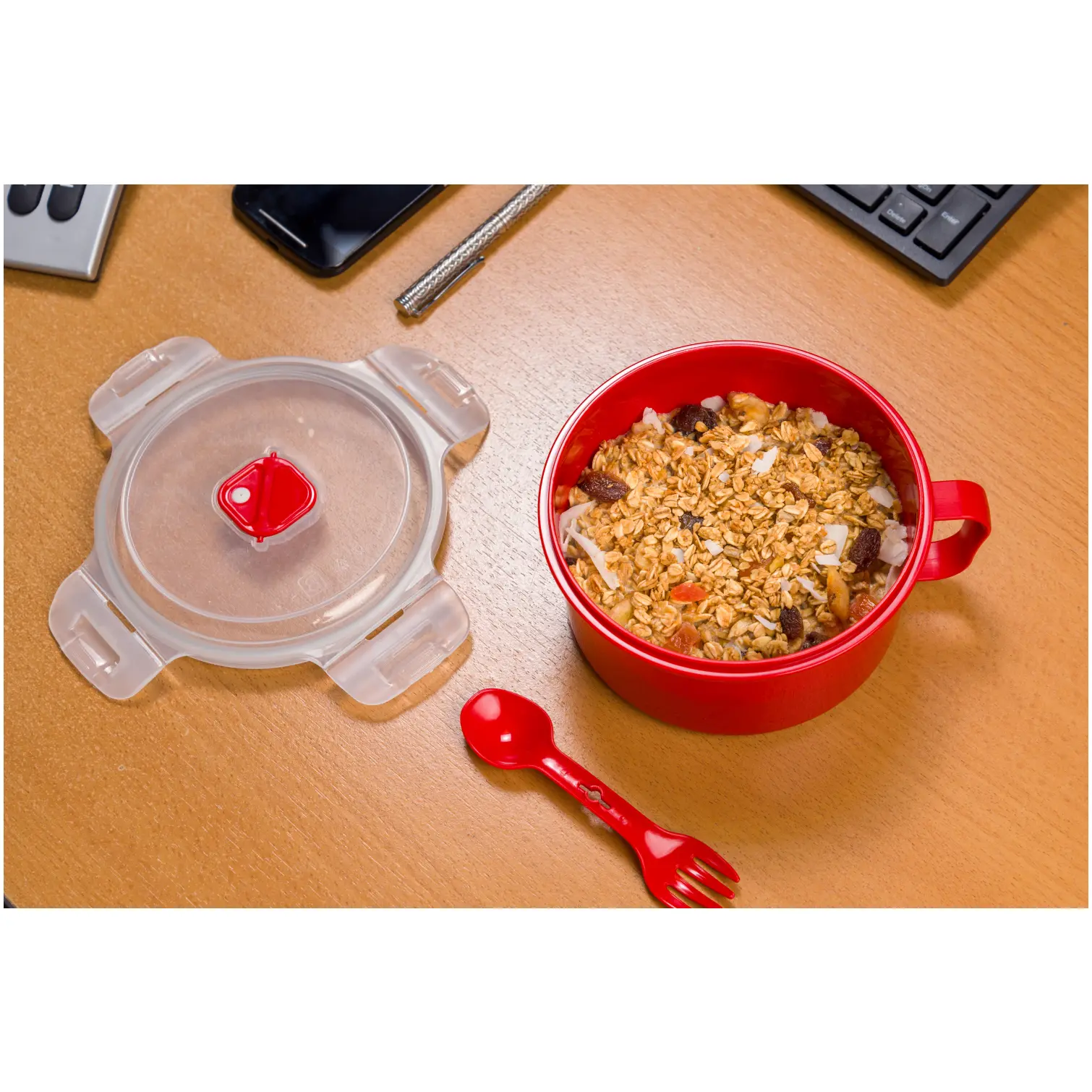 Microwave Bowl With Spork