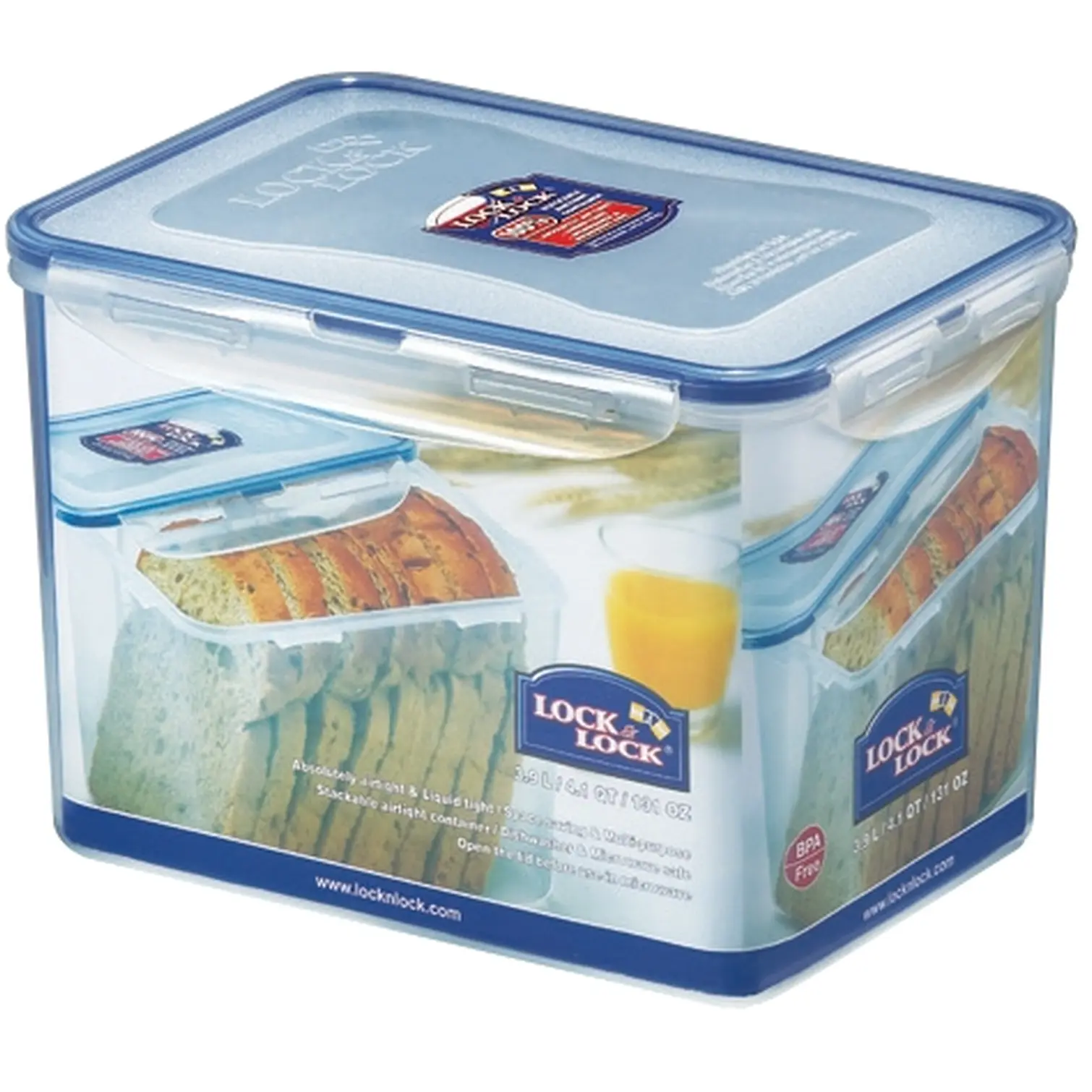 Lock & Lock 3.9Ltr Rectangular Box