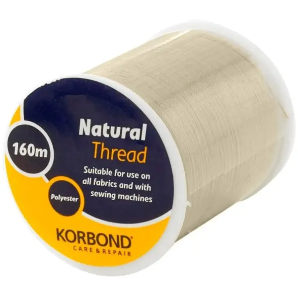 Korbond Polyester Thread Natural 160 meters