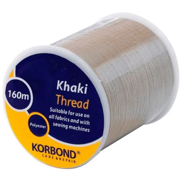 Korbond Polyester Thread Khaki 160 meters