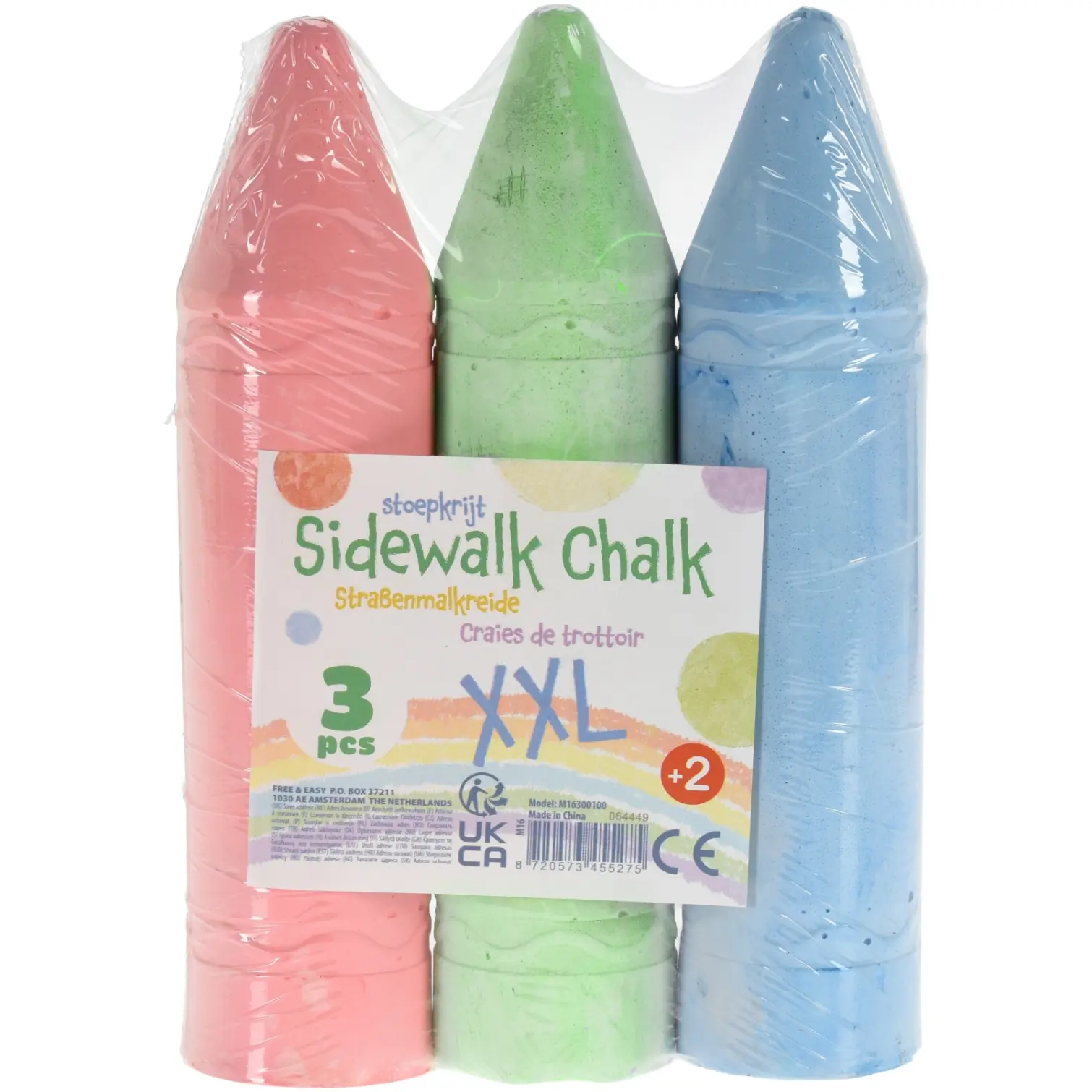 Mega Colour Chalk Set of 3