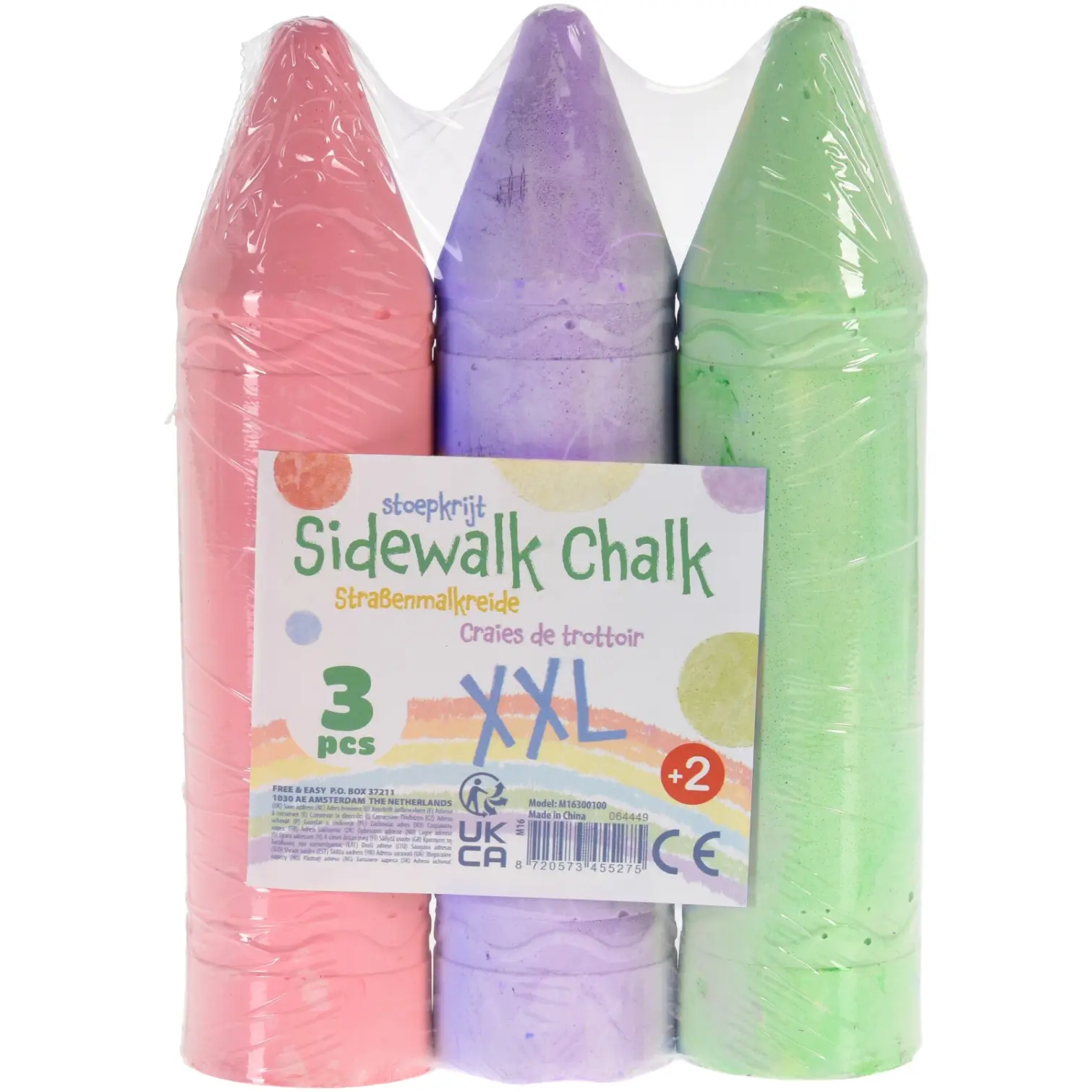 Mega Colour Chalk Set of 3