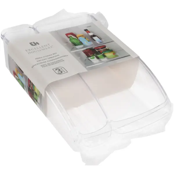 Excellent Houseware Fridge Organiser Set 3 Pack