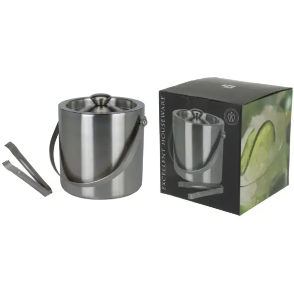 Ice Bucket With Tongs