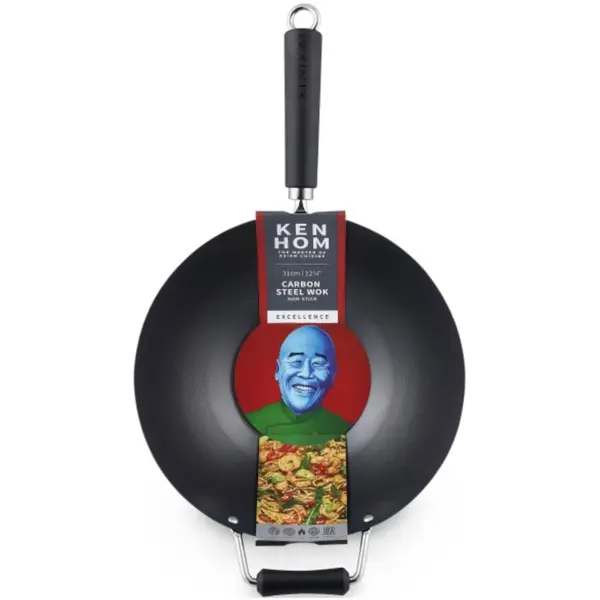 Ken Hom Carbon Steel Excellence Wok 31cm