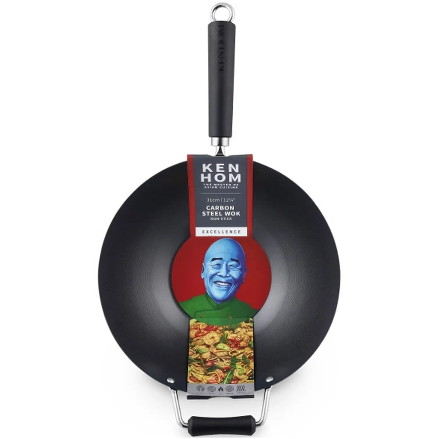 Ken Hom Carbon Steel Excellence Wok 31cm