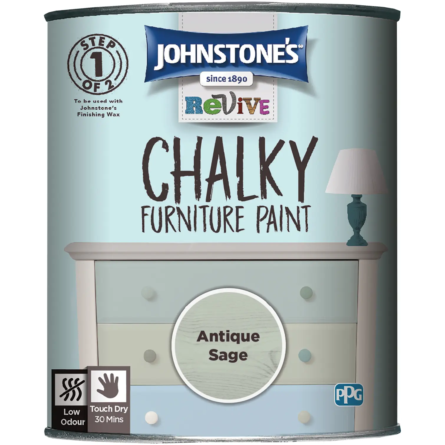 Johnstones Chalky Paint Antique Sage