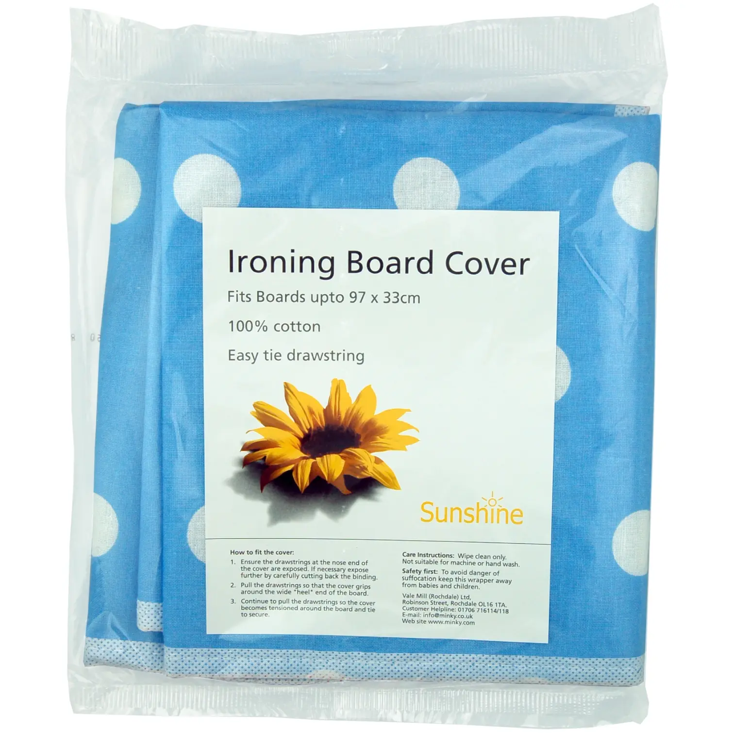 Minky Ironing Board Cover 97x33cm