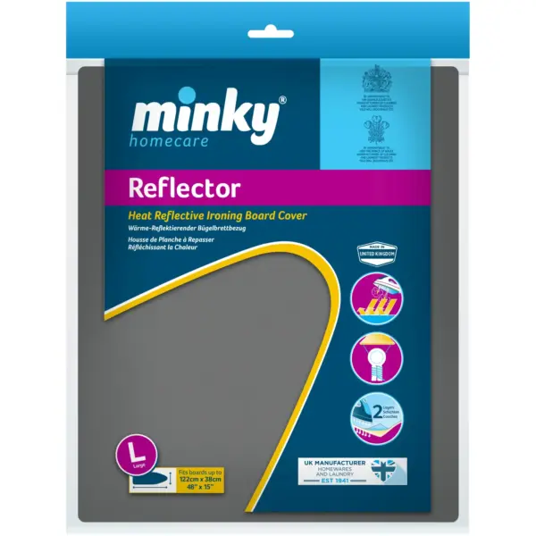 Minky Reflector Ironing Cover 122x38cm