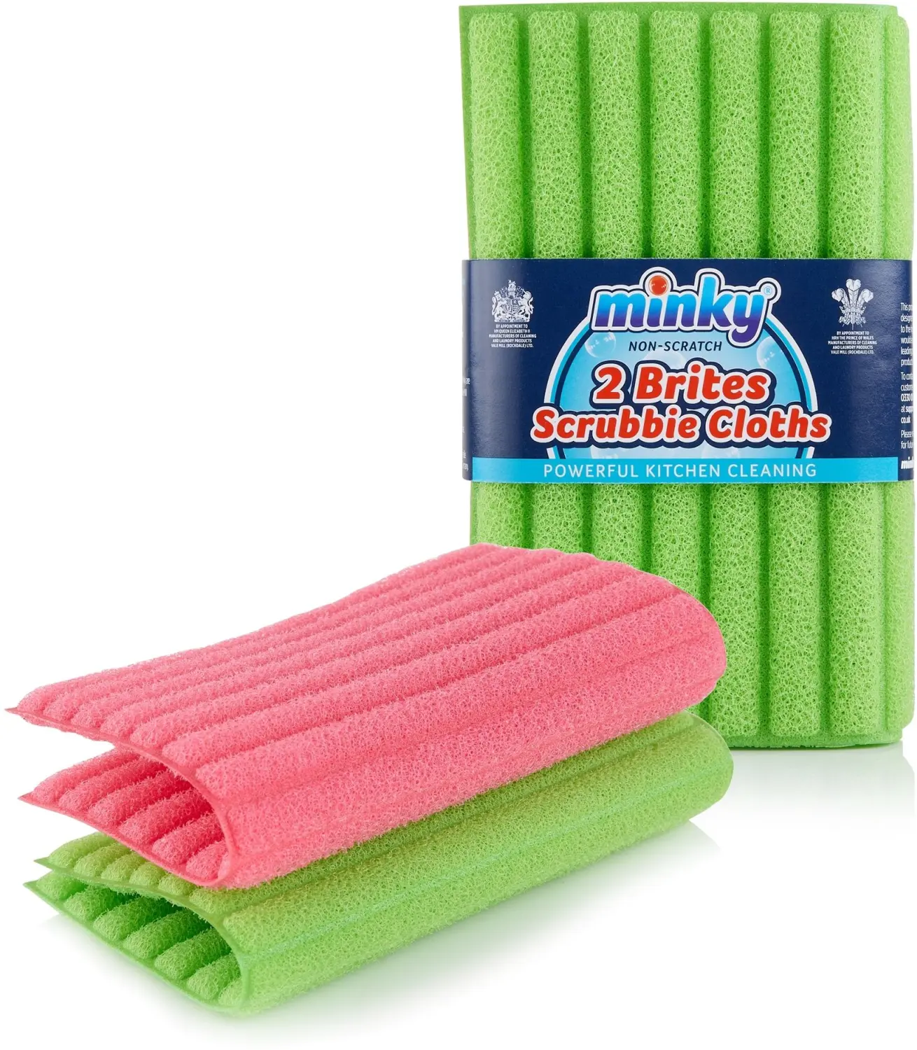 Minky Brites Scrubbie Cloths 2 Pack