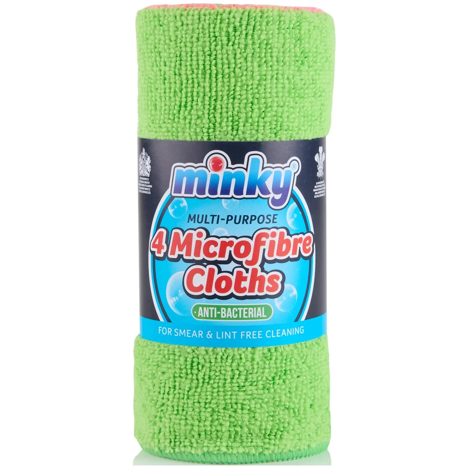 Minky Multi-Purpose Microfibre Cloths 4 Pack