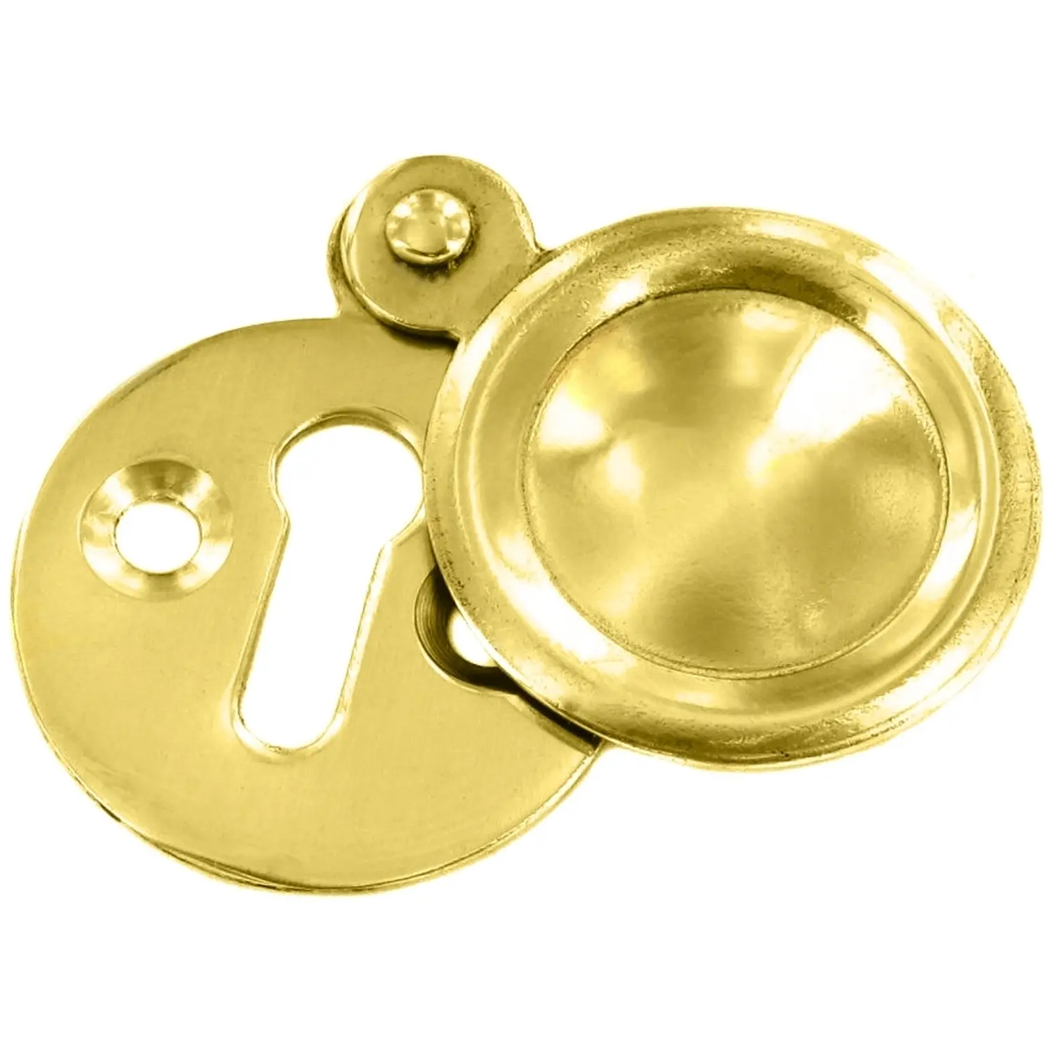 Securit Brass 35mm Victorian Escutcheon With Cover