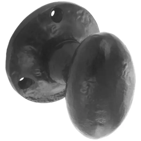Securit Black 55mm Antique Mortice Knob Set