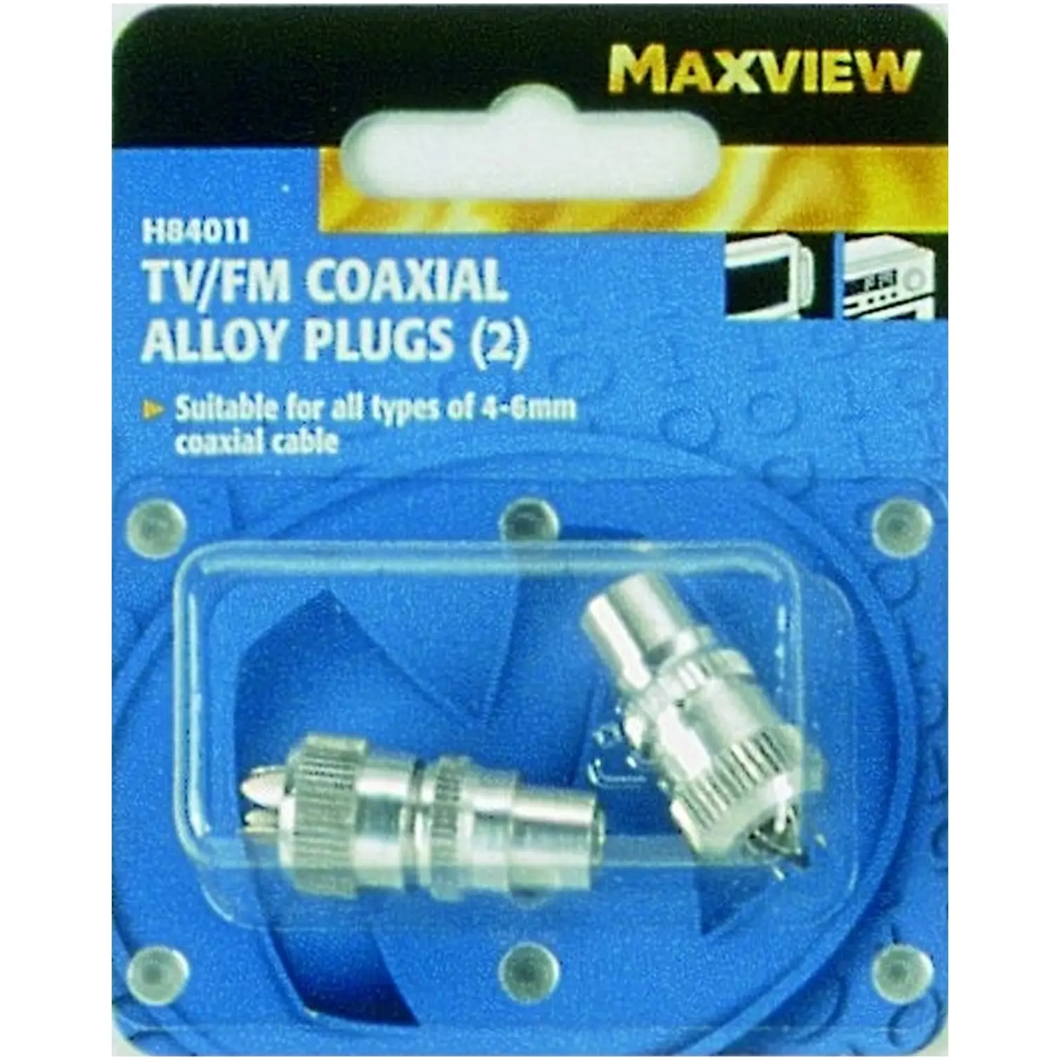 Maxview Coaxial Alloy Plugs (2)