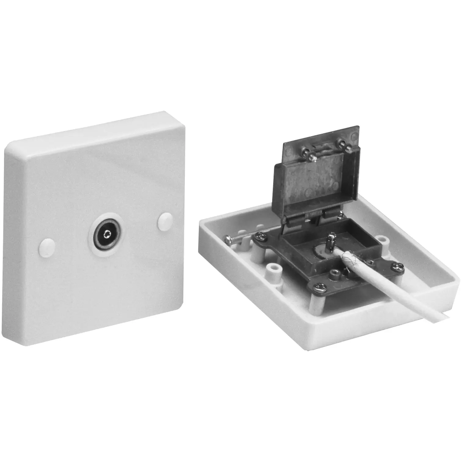 Single Flush TV Outlet