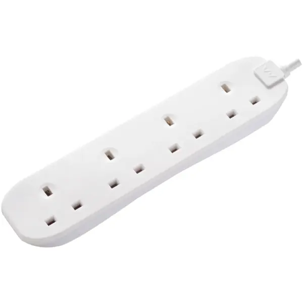 Masterplug 4 Gang 13amp 1m Extension Lead