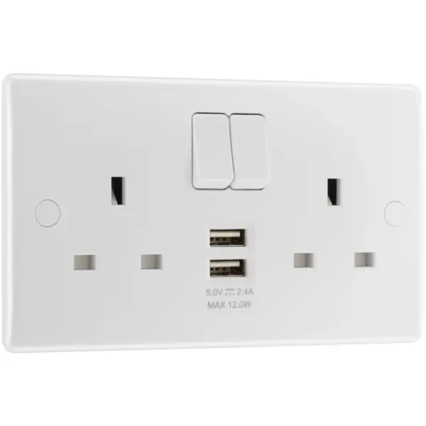 13A Switched Socket With USB