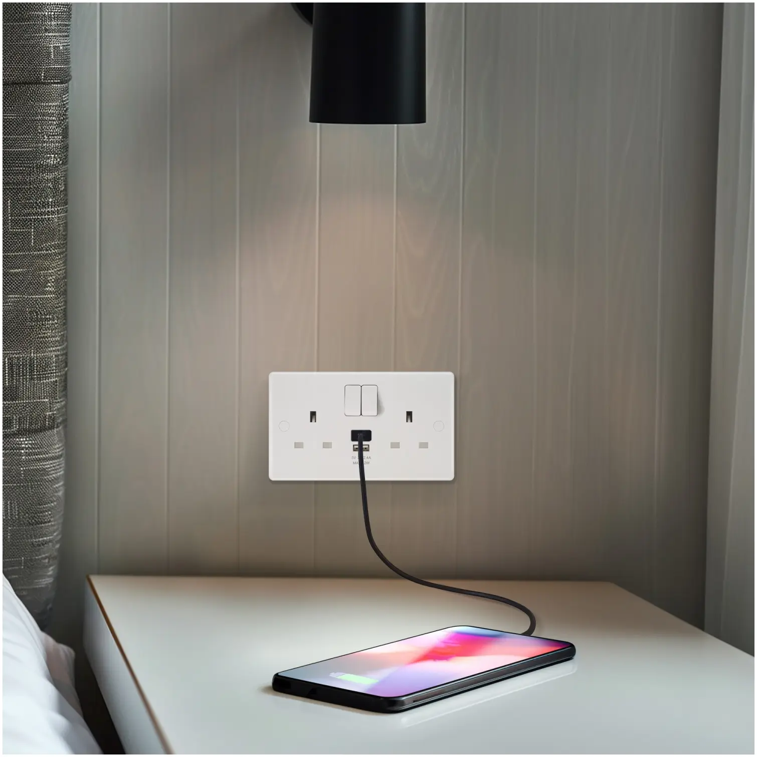 13A Switched Socket With USB