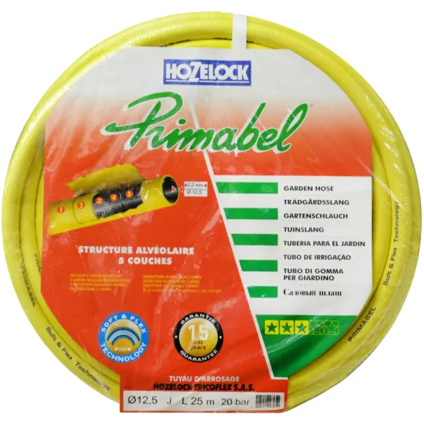Hozelock 25m Primabel 900 Hose Yellow