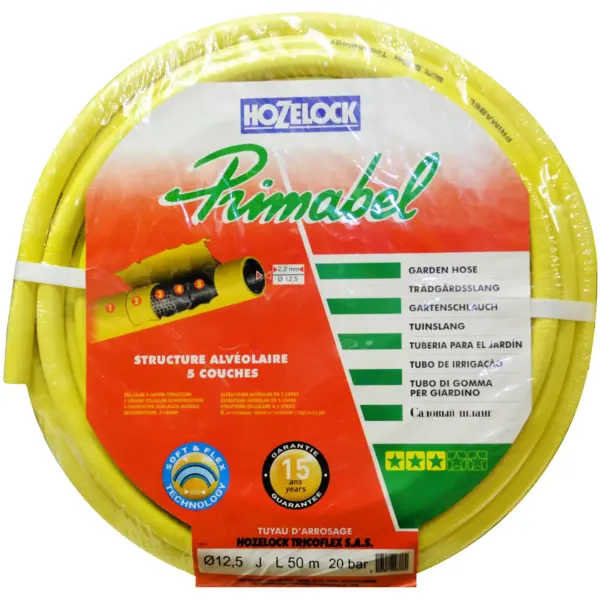 Hozelock 50m Primabel 900 Hose Yellow