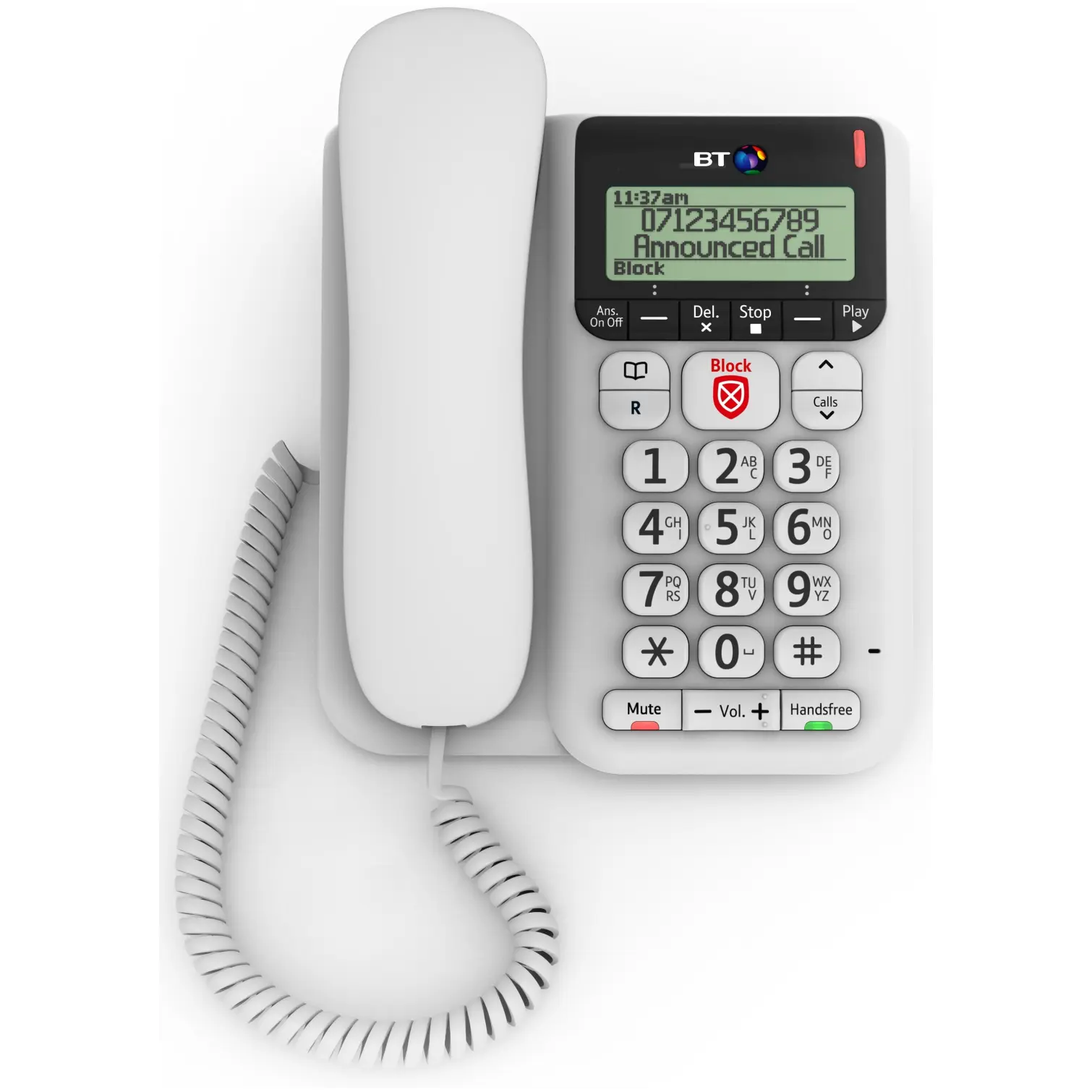 BT Decor Call Blocker 2600 Telephone White