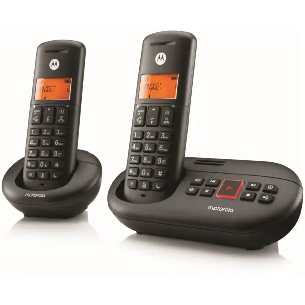 Motorola Dect Phone W/Ans Machine Twin