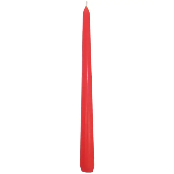 PCL0030_1 Prices Venetian Dinner Candle Red 25.5cm