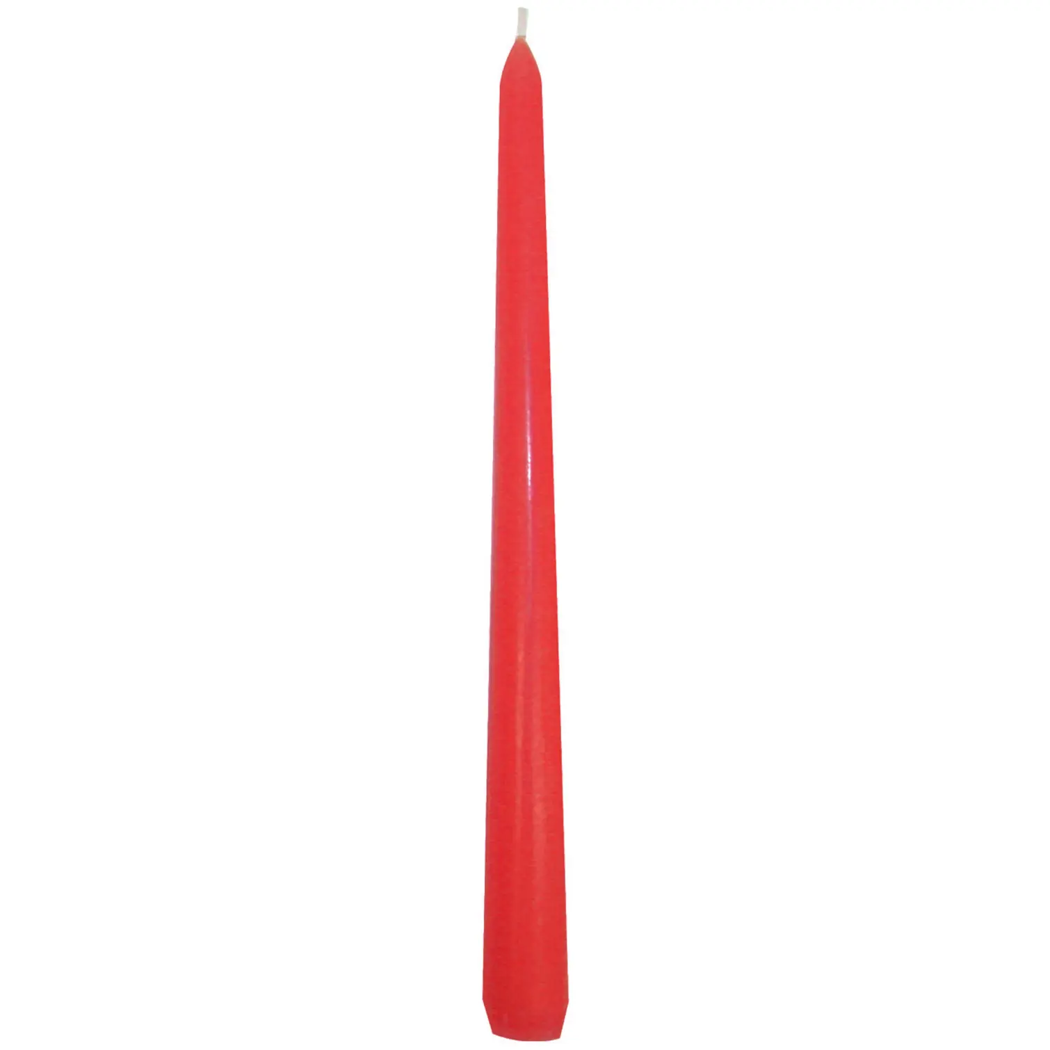 Prices Venetian Dinner Candle Red 25.5cm