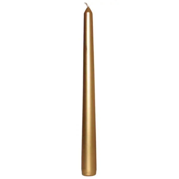 PCL0033_1 Prices Venetian Dinner Candle Gold 25.5cm