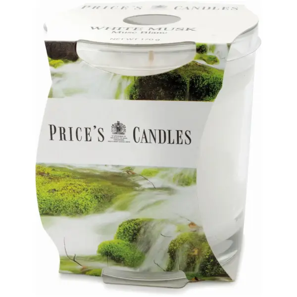Prices Cluster Jar White Musk Candle