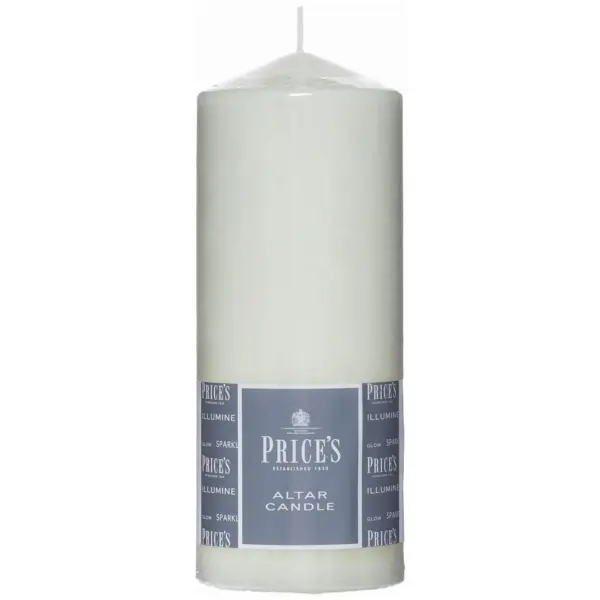 Prices Solid Wax Altar Candle 20x8cm
