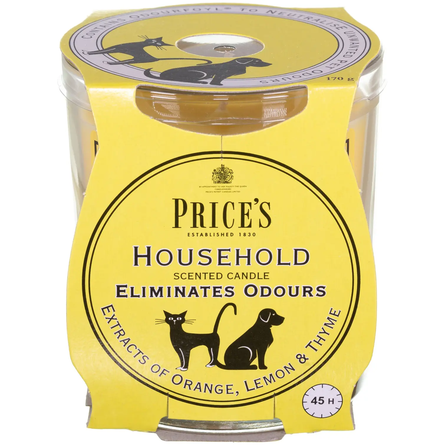 Prices Cluster Jar Household Candle 8.3x7.4cm