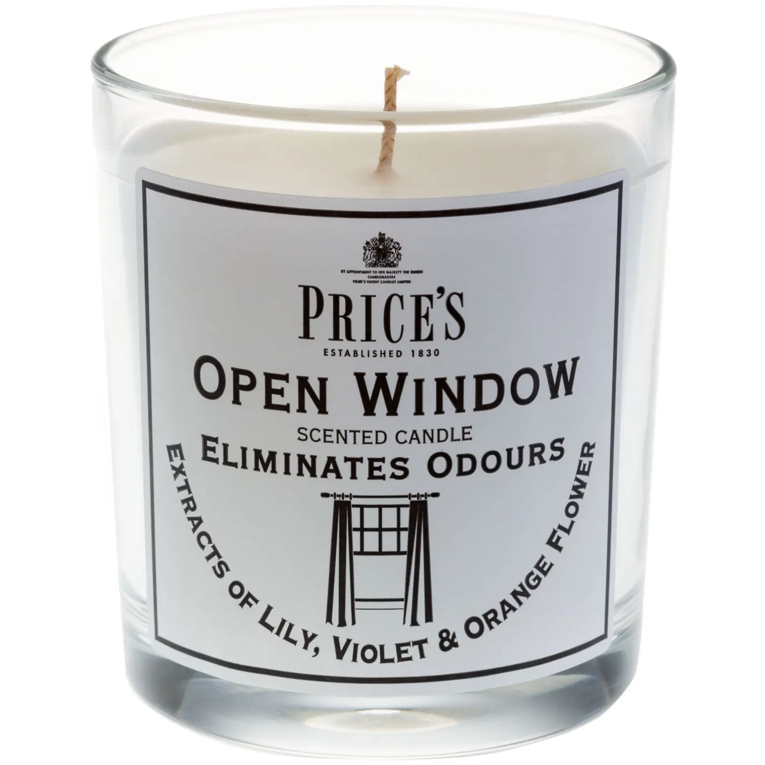 Prices Cluster Jar Open Window Candle 8.3x7.4cm