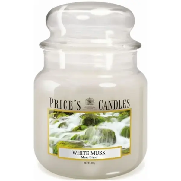 Prices Medium Jar White Musk Candle
